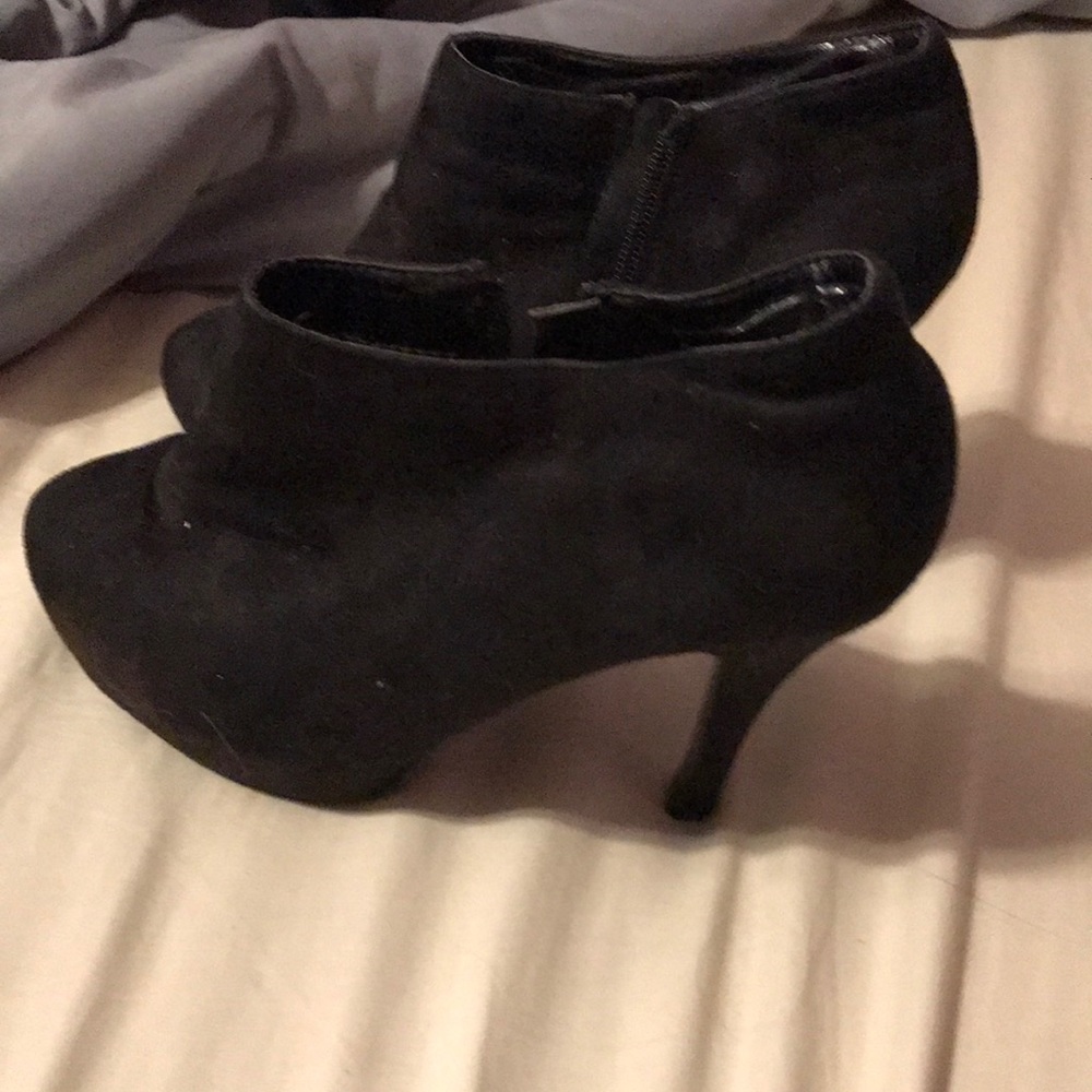 High heel booties